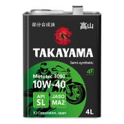Моторное масло *Takayama Mototec 3000 4T 10W40 SL JASO MA-2 4л жесть 605579